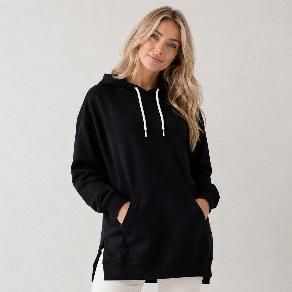 Oversize Hoodieklänning